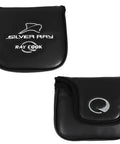 Black headcover for Silver Ray SR500 Putter 35 Inch featuring Ray Cook logo, provides protection and style for golf clubs