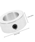 Galvanized Steel Shaft Collar Locking Ring Kit With Wrench And Flat Head Screws For Drive Shaft Maintenance showing collar dimensions