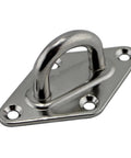Pad Eye Plate Hook Set Four Pieces For Suspension Ceiling Hangers And Wall Mounts Marine Grade 6mm Stainless Steel