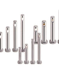 96 Piece Stainless Steel Metric Hole Clevis Pin Set Flat Head Cylindrical Pins M3 M4 M5 Assorted For Machinery Auto Farm And Furniture