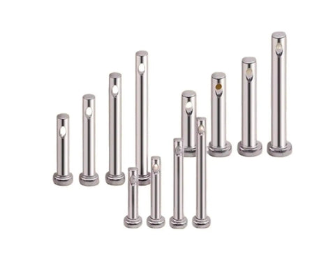 96 Piece Stainless Steel Metric Hole Clevis Pin Set Flat Head Cylindrical Pins M3 M4 M5 Assorted For Machinery Auto Farm And Furniture