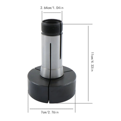 3 Inch 5C Steel Step Collet Fixture Mount Lathe Face Plate Built Tough For 5C Collet Systems And Standard Lathes With High Hardness Precision Machining For Heavy Duty Shop Use, 11cm tall