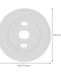 Silicone Backplate Wall Mount For WiFi Thermostats with fingerprint resistant finish, even color coverage, 4.91 inch size
