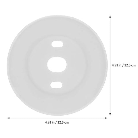 Silicone Backplate Wall Mount For WiFi Thermostats with fingerprint resistant finish, even color coverage, 4.91 inch size