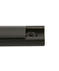 Close-up of a 4 Inch Surface Bolt Lock in Classic Bronze Finish, part of heavy duty home security for doors, cabinets, single pack.