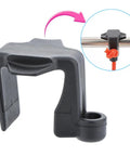 Black nylon boat bumper clip showing 1 in rail fitment from 4-pack, UV resistant, for pontoon and small boat docking.