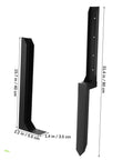 Heavy Duty Metal Fence Post Repair Anchors 2 Pack Ground Spikes for Stabilizing Tilted or Broken Wood Fences Quick Install