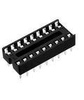 Dual Row DIP IC Socket Adapter For Prototyping And Repairs 2.54mm Pitch 7.6mm Row Spacing 18 Pins Soldering Ready