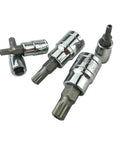 10 Piece 12 Point Triple Square Spline Bit Socket Set For Automotive Tool Kit With Heavy Duty Chrome Alloy Steel Bits