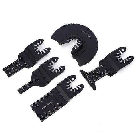 33 Piece Universal Oscillating Multitool Blade Set Heavy-Duty With High Carbon Steel Blades displayed on white background