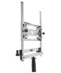 Hella Stable Adjustable Cutting Machine Support Stand Nails Every Cut With Rugged Edge Locator For Slick Woodworking And Grinder Rigs, stainless steel guide.