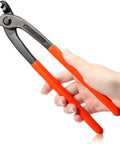 9 Inch Ear Clamp Pliers For Hose And Pipe Clamps Pinch Pincers Crimping Tool With Non Slip PVC Handles Durable CR V Chrome Vanadium Steel