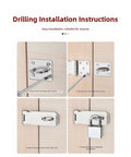 Beefy Stainless Steel Hasp Latch For Barns And Heavy Duty Gates With A Smooth Black Finish installation instructions diagram.