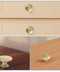 Six Pack Round Drawer Knob Pulls With Screws Gold Vintage Dresser Cabinet Knobs For Kitchen Cabinets And Wardrobe Hardware