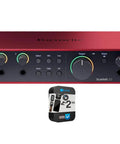 Scarlett 2i2 4th Gen USB Audio Interface Bundle With Studio-Grade Mic Preamps, Guitar Input, 2 Year CPS Protection Plan