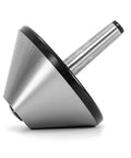 Side view of 6 Inch Bull Nose Live Center MT3 For Lathe 75 Degree Morse Taper 150 Millimeter Diameter Heavy Duty Alloy Steel Heat Treated Rc 60 62