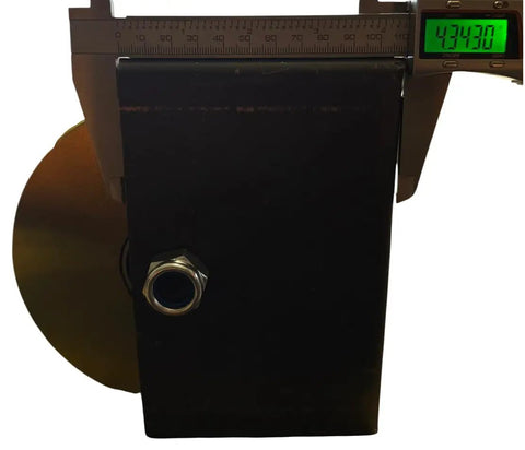 Bulletproof 6 Inch Chrome V Groove Wheels With Box Mount Rock Solid Five Eighth Axle Compatible Track Rollers 3000 LB Payload showing measurement details.