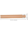 6 Sets Wood Center Mount Drawer Slides With Metal Bracket Replacement For Furniture And Bedrooms showing dimensions