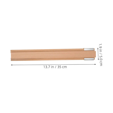 6 Sets Wood Center Mount Drawer Slides With Metal Bracket Replacement For Furniture And Bedrooms showing dimensions
