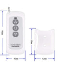 Wireless 2 Channel 30A Relay Remote Control Switch for 12V 24V 36V Motors remote with dimensions shown