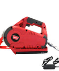 Cordless 24V Electric Winch With Steel Cable, 1000 Lb Pulling Capacity, Portable Handheld Winch For Infield Lifts, Rechargeable Battery Pack Included, Easy One Person Setup For Heavy Lifting