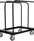 Rock Solid Drywall Cart And Panel Truck With 1500 Lb Capacity Heavy Duty Steel Platform Dolly featuring five inch swivel casters.