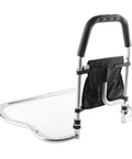 Sturdy Stainless Steel Bed Rail Safety Aid With Anti Slip Handrail For Fall Prevention And Independence, Ideal For Seniors And Pregnant Users, Includes Convenient Storage Pouch