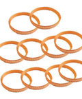 10 Pcs Heavy Duty Drive Belt For F20A Electric Planer Replacement Parts Smooth Low Noise Runs Built To Last Fits H55SC P20SBK P20SB, orange rubber drive belts