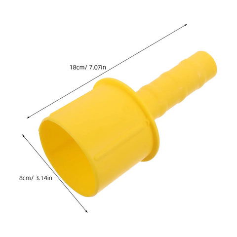 Close-up of yellow Two Pack Stretch Wrap Film Handle Tools For Fast Pallet Wrapping, Portable, one-handed operation handle