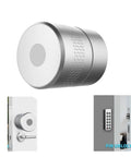 Top Shelf Smart Lock With Fingerprint Keyless Entry Handle Aluminum Alloy And Copper Core Auto Lock System close-up view of design and features.