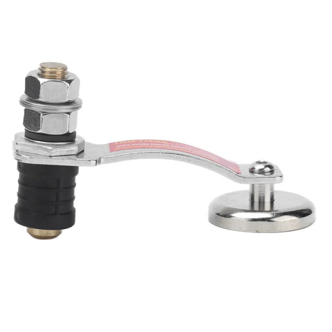 Heavy Duty Magnetic Welding Ground Clamp with Massive Suction Grip Rock Solid Copper And Iron Build For 60 KG Pull Force, detailed view of connection.