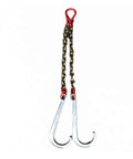 Badass Heavy Duty Hauling Chain With Double Trailer Hooks made of electroplated steel, featuring robust hooks, suitable for trucks.