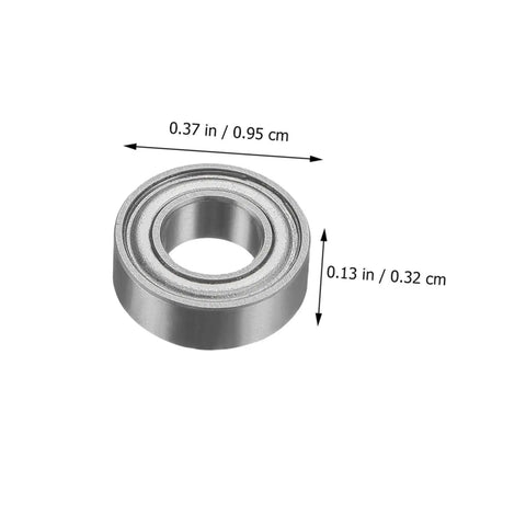 Top Mounted Router Bit Ball Bearing Gear With Low Noise Double Shielded Design Includes Screws And Wrench Replacement Bearings For Depth Adjustment And Repair Random Style For Woodworking Projects showing dimensions