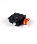 Black servo from M1 RC Helicopter Servo OSHM1013 Upgrade Parts Kit For Crisp Control, Durable Performance, And Smooth Flight.