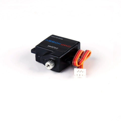 Black servo from M1 RC Helicopter Servo OSHM1013 Upgrade Parts Kit For Crisp Control, Durable Performance, And Smooth Flight.