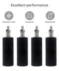 Universal L Bracket Gate Guide Roller Set With Four Nylon Rollers For Sliding Gates 4 Inch Size Adjustable Mounting Bracket