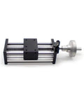 Pro Grade Ball Screw Linear Guide Module With Handwheel Ultra Smooth Motion 100mm Stroke Precision Scale Heavy Duty Linear Guideway For Industrial Machining And Production, front view
