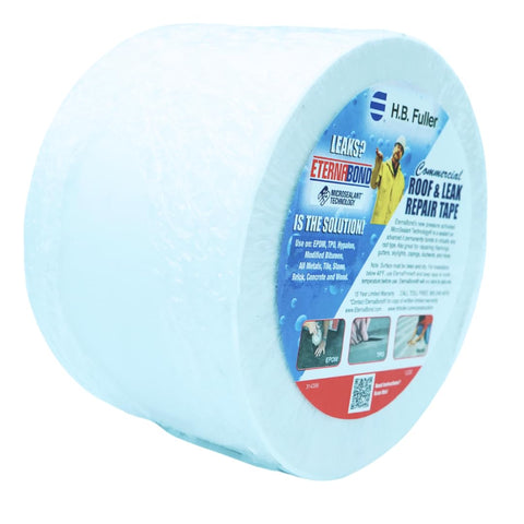 Roll of Roof Seal Repair Tape White 4 Inch By 50 Foot 35 Mil Thickness UV Stable Micro Sealant for RV roofs and metal roofs