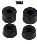 Skateboard Pivot Cups And PU Truck Bushings Replacement Kit For Smoother Rides, Conical And Cylindrical Shock Absorber Pads, Black 100A