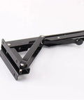 2 Pack Adjustable Triangle Folding Shelf Brackets Wall Mounted For DIY Home Bookshelf Table Bench Tools Tough Built To Last Black 8 Inch