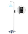 Pro Grade Clinic Height And Weight Scale With Ultrasonic Sensors And Four High Precision Load Cells, 76.8 Inch Max Height, 23.6 To 76.8 Inch Range, Accurate BMI Calculator Up To 485 Pounds Or 220 Kilograms white clinic scale with digital display