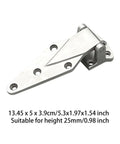 Stainless Steel Freezer Door Hinge Beefy Heavy Duty Flat Mount For Refrigerator, Smooth Rotation, Easy Installation, 25mm height