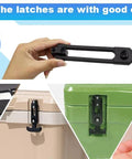 Dtacke cooler latch, black rubber flexible T-handle draw latch, 160mm length for cooler lids