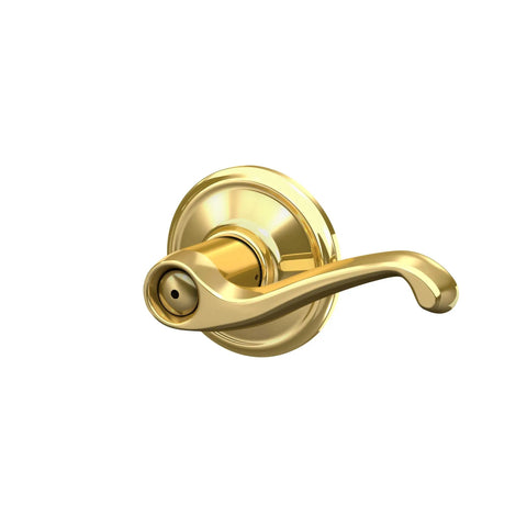 Flair Door Lever Privacy Lock For Bedroom And Bathroom Easy Self Aligning Install Push Button Inside Unlock Emergency Outside Pin Key