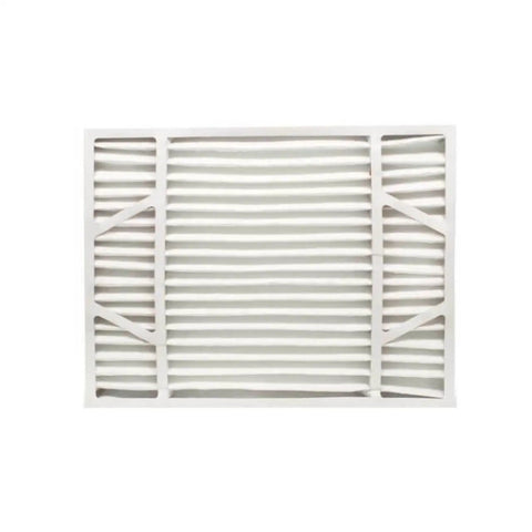 Air Filter Replacement 20 By 25 By 4 MERV 13 Pleated Synthetic Media 2 Pack For HVAC Systems front view showing pleats