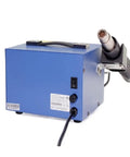 Back view of 2 In 1 Soldering Rework Station With Hot Air Gun And Iron LED Display, showing power switch and cord
