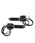 Badass 3000W 72V Mid Drive Motor Paired With EM150 150A Controller throttle grips with controls and wiring for eBike conversion kit