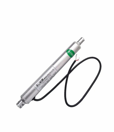 Beefy 12V DC Micro Mini Linear Actuator With 2 Inch Stroke And 50mm Travel, 200N Max Load, 20mm Round Tube, Inline Design
