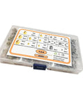 Heavy Duty 124-Piece 304 Stainless Steel Threaded Insert Kit With Cutting Slots For Easy, Secure Installations On Metal And Plastic Surfaces