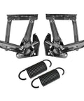 Two Piece Hood Hinges With Spring Assembly For Chevy And GMC Trucks 1967 To 1972 Driver Left And Passenger Right Side Replacement